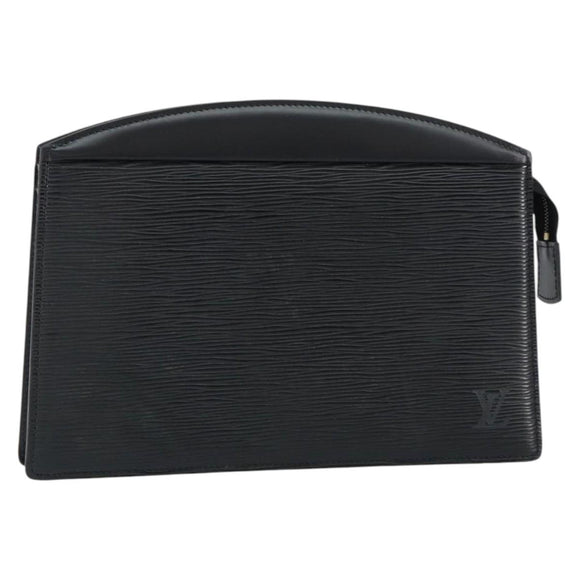 LOUIS VUITTON Epi Trousse Crete Pouch Black M48402 LV Auth 150132