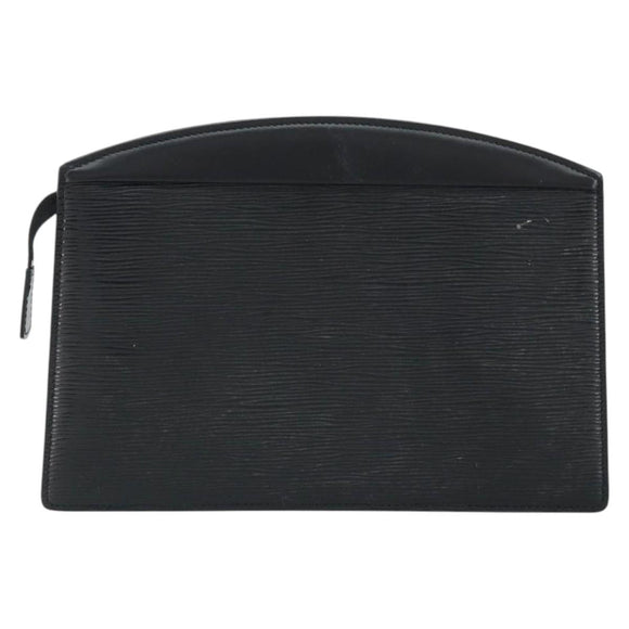 LOUIS VUITTON Epi Trousse Crete Pouch Black M48402 LV Auth 150132