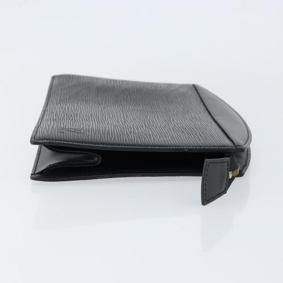 LOUIS VUITTON Epi Trousse Crete Pouch Black M48402 LV Auth 150132
