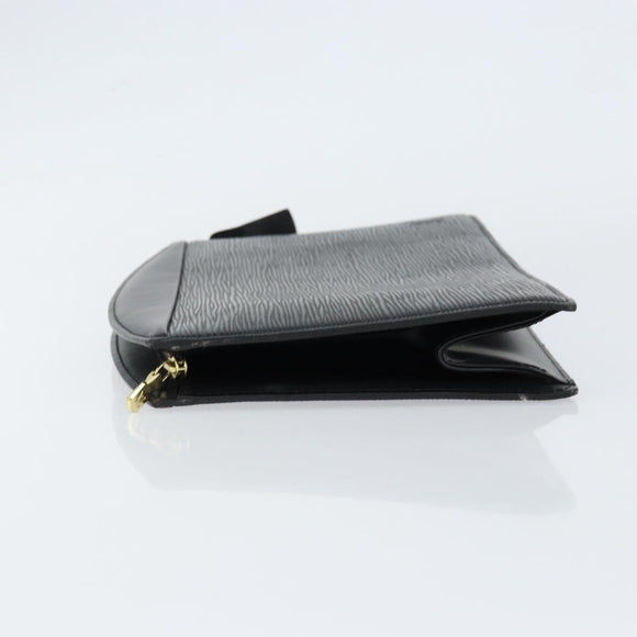 LOUIS VUITTON Epi Trousse Crete Pouch Black M48402 LV Auth 150132