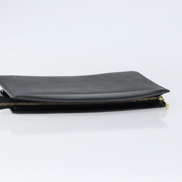 LOUIS VUITTON Epi Trousse Crete Pouch Black M48402 LV Auth 150132