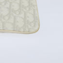 Christian Dior Trotter Canvas Romantic Shoulder Bag PVC Ivory Silver Auth 150134-14