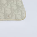 Christian Dior Trotter Canvas Romantic Shoulder Bag PVC Ivory Silver Auth 150134-16