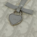 Christian Dior Trotter Canvas Romantic Shoulder Bag PVC Ivory Silver Auth 150134-17