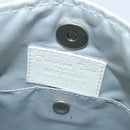 Christian Dior Trotter Canvas Romantic Shoulder Bag PVC Ivory Silver Auth 150134-12