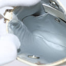 Christian Dior Trotter Canvas Romantic Shoulder Bag PVC Ivory Silver Auth 150134-19