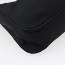 PRADA Hand Bag Nylon Black Silver Auth 150135-16