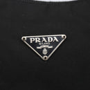 PRADA Hand Bag Nylon Black Silver Auth 150135-17