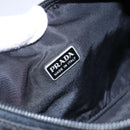 PRADA Hand Bag Nylon Black Silver Auth 150135-18