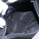 PRADA Hand Bag Nylon Black Silver Auth 150135-12