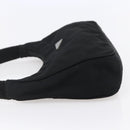 PRADA Hand Bag Nylon Black Silver Auth 150135-4