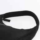 PRADA Hand Bag Nylon Black Silver Auth 150135-9