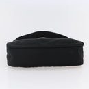 PRADA Hand Bag Nylon Black Silver Auth 150135-6