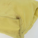 PRADA Tote Bag Nylon Yellow Gold Auth 150138-9