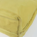 PRADA Tote Bag Nylon Yellow Gold Auth 150138-15