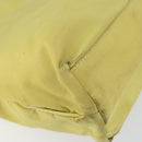 PRADA Tote Bag Nylon Yellow Gold Auth 150138-16