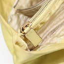 PRADA Tote Bag Nylon Yellow Gold Auth 150138-21