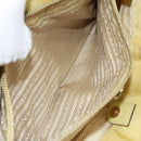 PRADA Tote Bag Nylon Yellow Gold Auth 150138-22