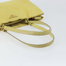 PRADA Tote Bag Nylon Yellow Gold Auth 150138-7