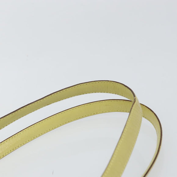 PRADA Tote Bag Nylon Yellow Gold Auth 150138