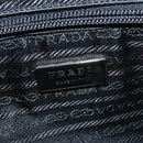 PRADA Tote Bag Leather White Silver Auth 150139-18