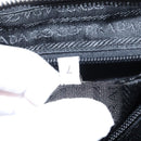 PRADA Tote Bag Leather White Silver Auth 150139-10