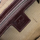 FENDI Zucca Canvas Mamma Baguette Shoulder Bag Black Brown Silver Auth 150142-19