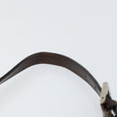 FENDI Zucca Canvas Mamma Baguette Shoulder Bag Black Brown Silver Auth 150142-8