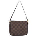 LOUIS VUITTON Damier Ebene Trousse Makeup Pouch N51982 LV Auth 150145-1