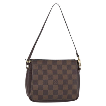 LOUIS VUITTON Damier Ebene Trousse Makeup Pouch N51982 LV Auth 150145