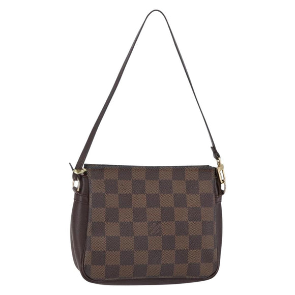 LOUIS VUITTON Damier Ebene Trousse Makeup Pouch N51982 LV Auth 150145