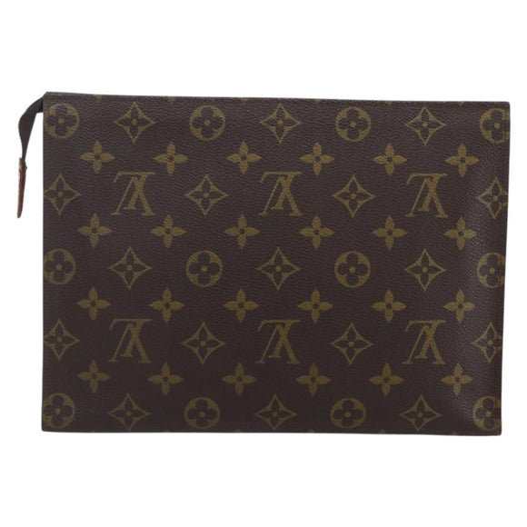 LOUIS VUITTON Monogram Poche Toilette 26 Pouch M47542 LV Auth 150150