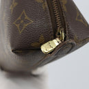 LOUIS VUITTON Monogram Trousse Demi Ronde Cosmetic Pouch M47520 LV Auth 150155-8