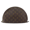 LOUIS VUITTON Monogram Trousse Demi Ronde Cosmetic Pouch M47520 LV Auth 150155-13