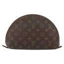 LOUIS VUITTON Monogram Trousse Demi Ronde Cosmetic Pouch M47520 LV Auth 150155-2