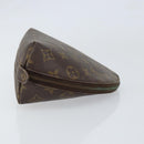 LOUIS VUITTON Monogram Trousse Demi Ronde Cosmetic Pouch M47520 LV Auth 150155-3