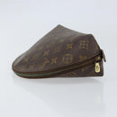 LOUIS VUITTON Monogram Trousse Demi Ronde Cosmetic Pouch M47520 LV Auth 150155-4