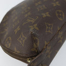 LOUIS VUITTON Monogram Trousse Demi Ronde Cosmetic Pouch M47520 LV Auth 150155-14