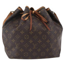 LOUIS VUITTON Monogram Petit Noe Shoulder Bag M42226 LV Auth 150165-1