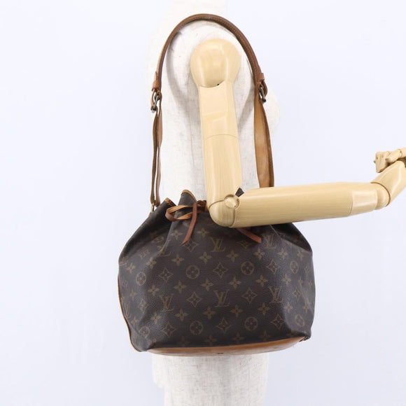 LOUIS VUITTON Monogram Petit Noe Shoulder Bag M42226 LV Auth 150165
