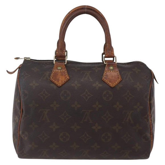 LOUIS VUITTON Monogram Speedy 25 Hand Bag M41528 LV Auth 150169