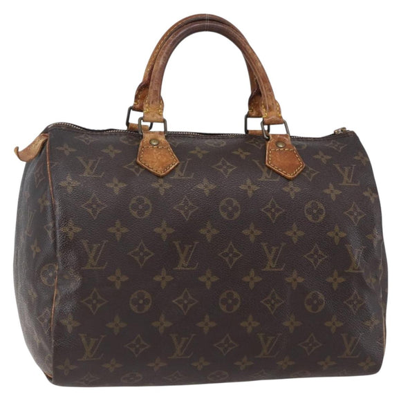 LOUIS VUITTON Monogram Speedy 30 Hand Bag M41526 LV Auth 150170