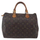 LOUIS VUITTON Monogram Speedy 30 Hand Bag M41526 LV Auth 150170-13