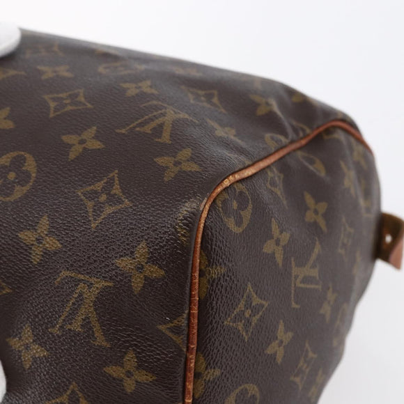 LOUIS VUITTON Monogram Speedy 30 Hand Bag M41526 LV Auth 150174