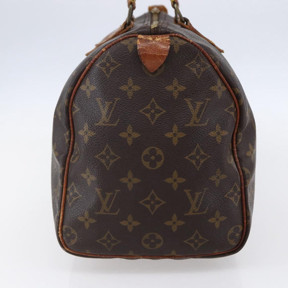 LOUIS VUITTON Monogram Speedy 30 Hand Bag M41526 LV Auth 150174