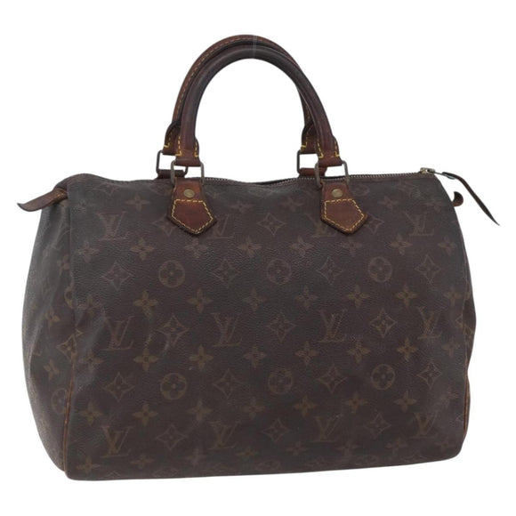 LOUIS VUITTON Monogram Speedy 30 Hand Bag M41526 LV Auth 150175