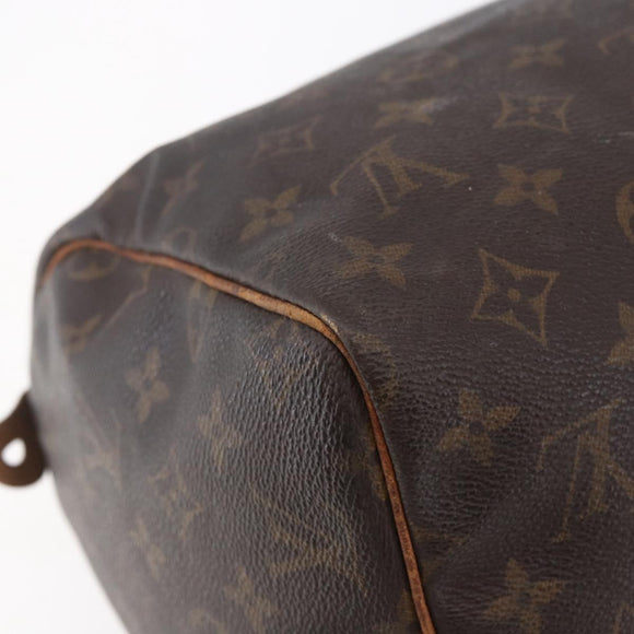 LOUIS VUITTON Monogram Speedy 30 Hand Bag M41526 LV Auth 150175
