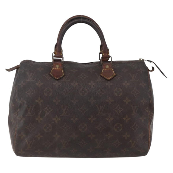 LOUIS VUITTON Monogram Speedy 30 Hand Bag M41526 LV Auth 150175