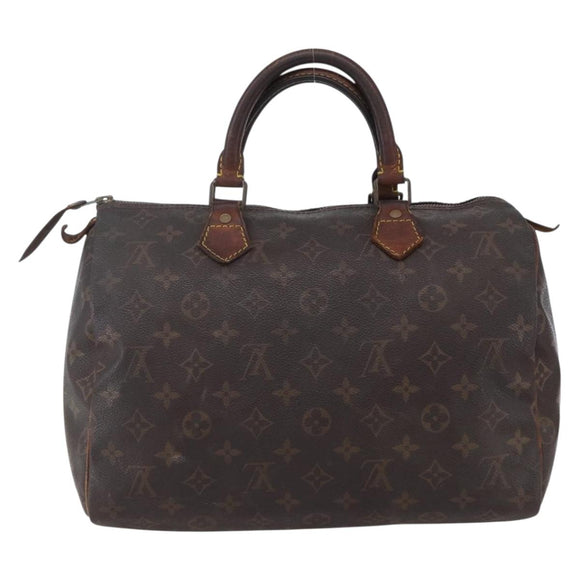 LOUIS VUITTON Monogram Speedy 30 Hand Bag M41526 LV Auth 150175
