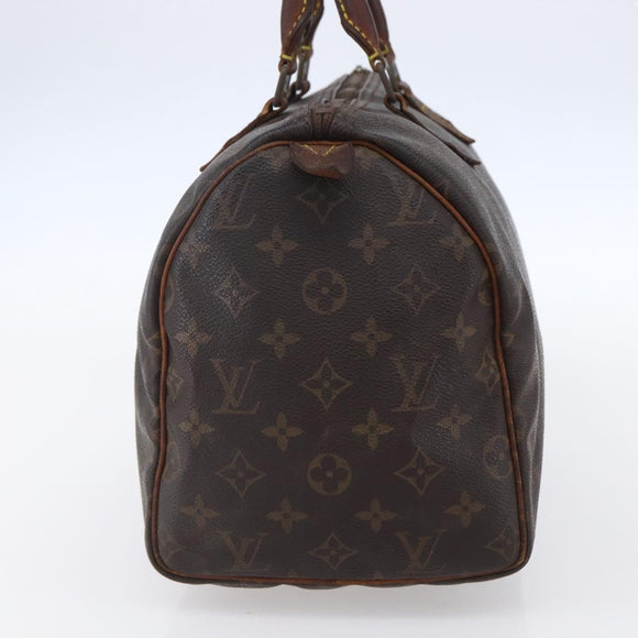 LOUIS VUITTON Monogram Speedy 30 Hand Bag M41526 LV Auth 150175